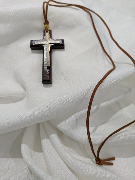 Leather Cross Hanging