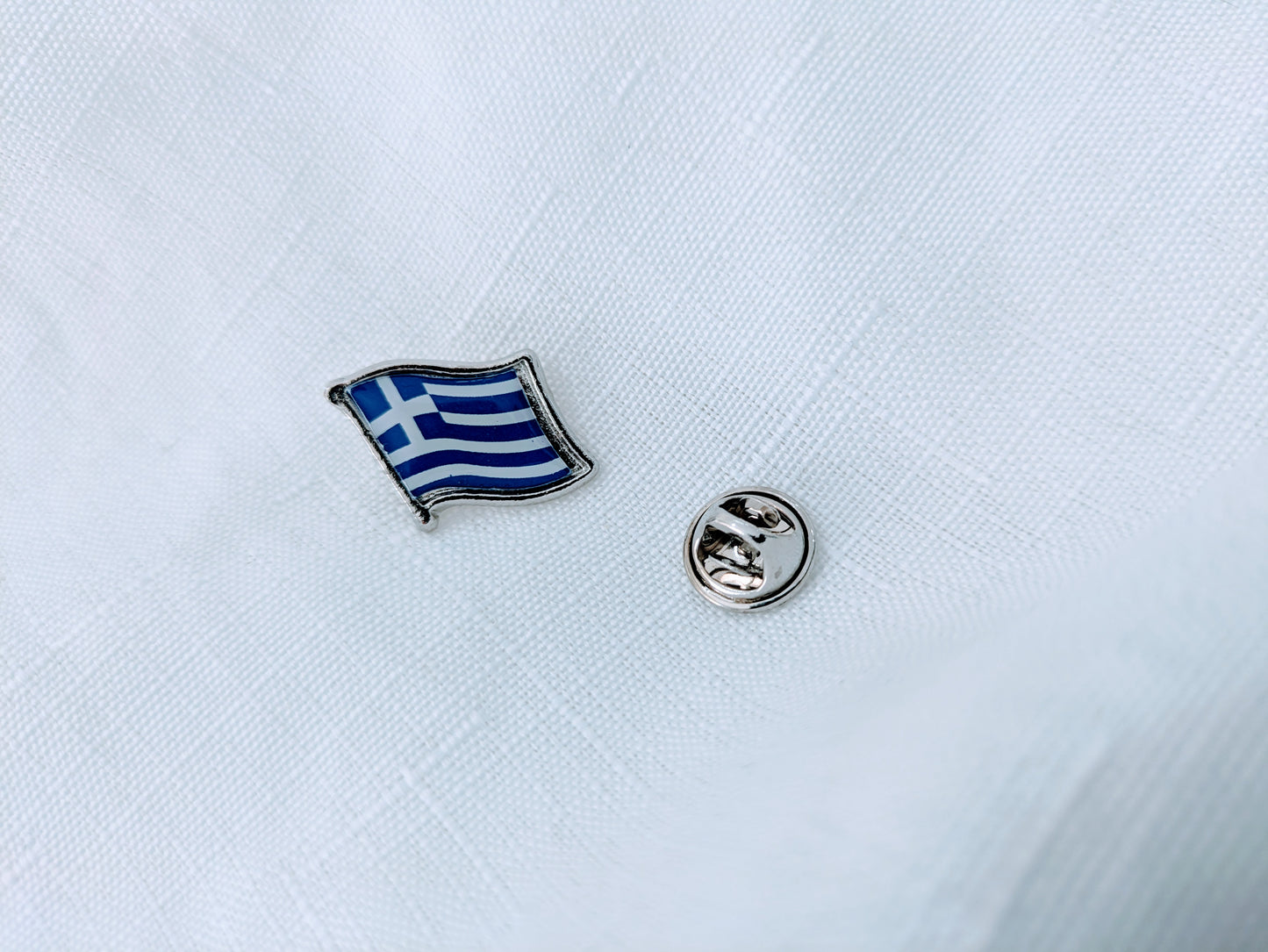 Greek flag pin