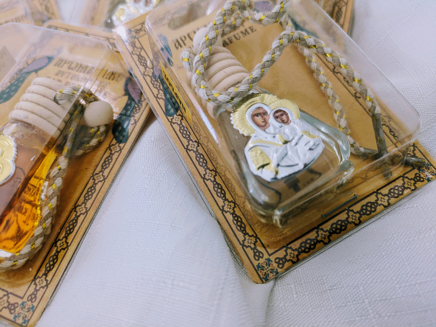 Aromatherapy hanging with Icon of the Virgin Mary