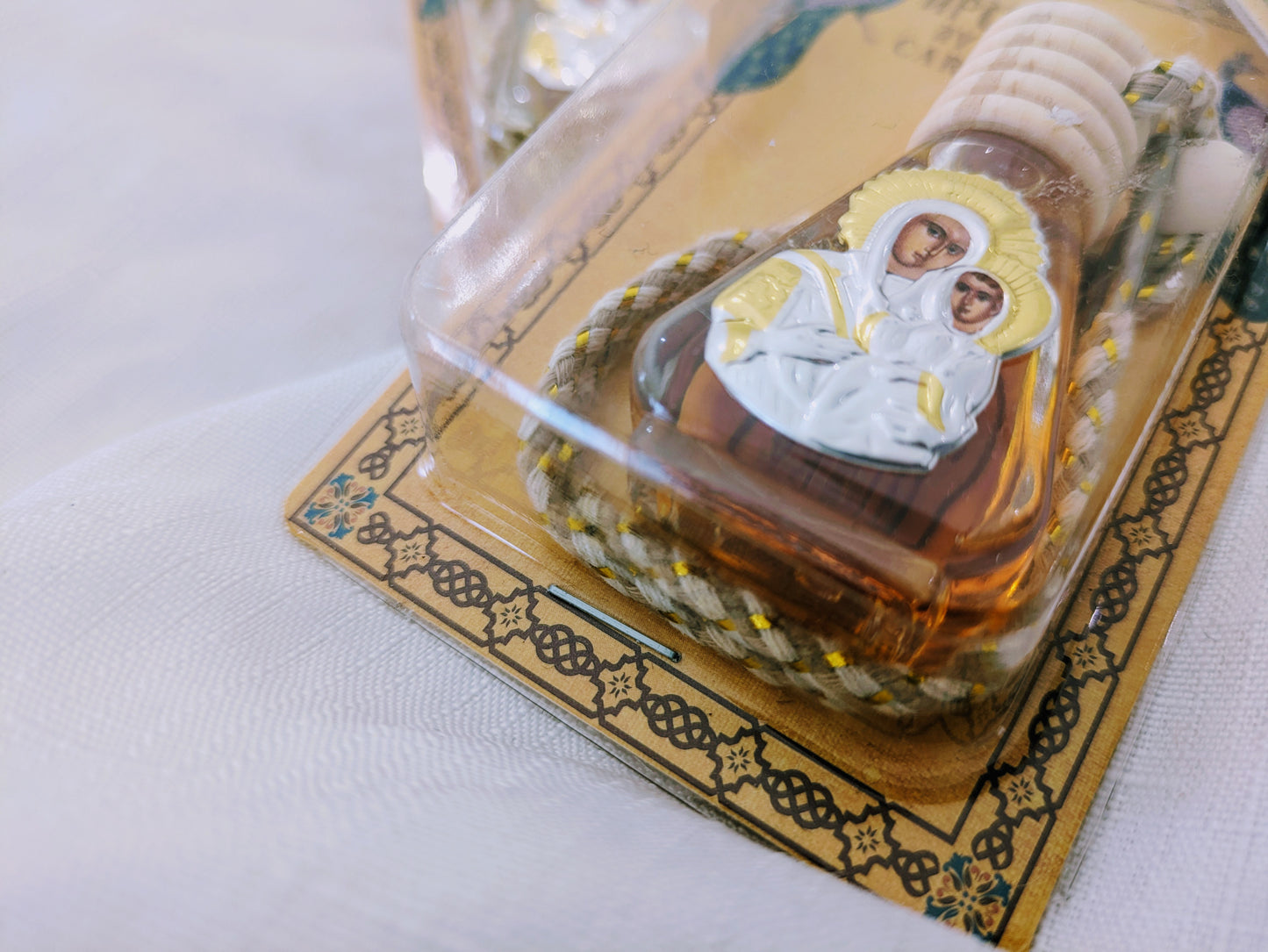 Aromatherapy hanging with Icon of the Virgin Mary