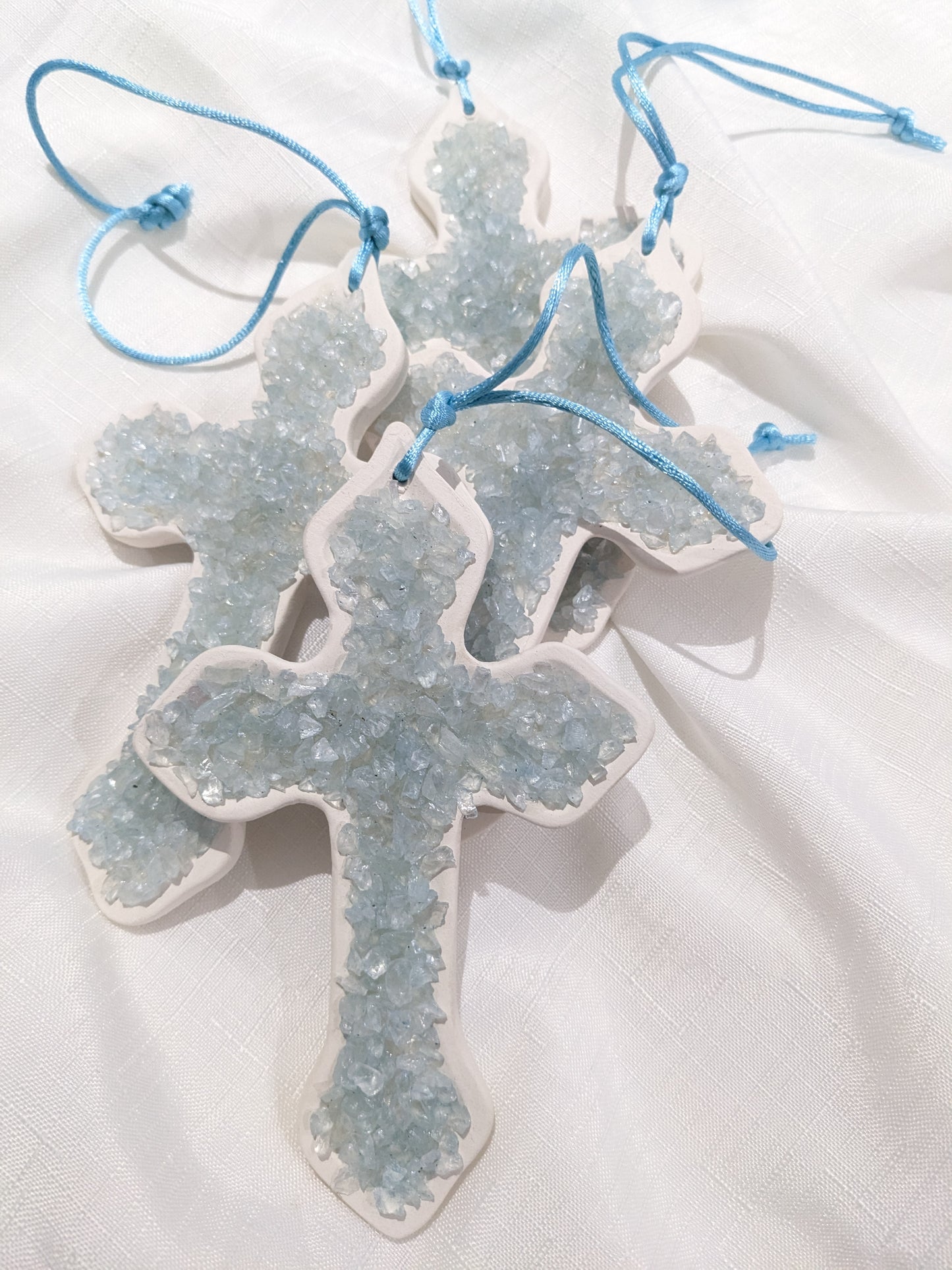 Pieces cluster baby blue