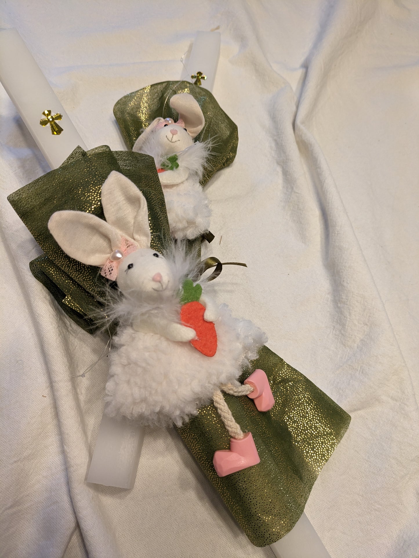 Dangling Bunny- White