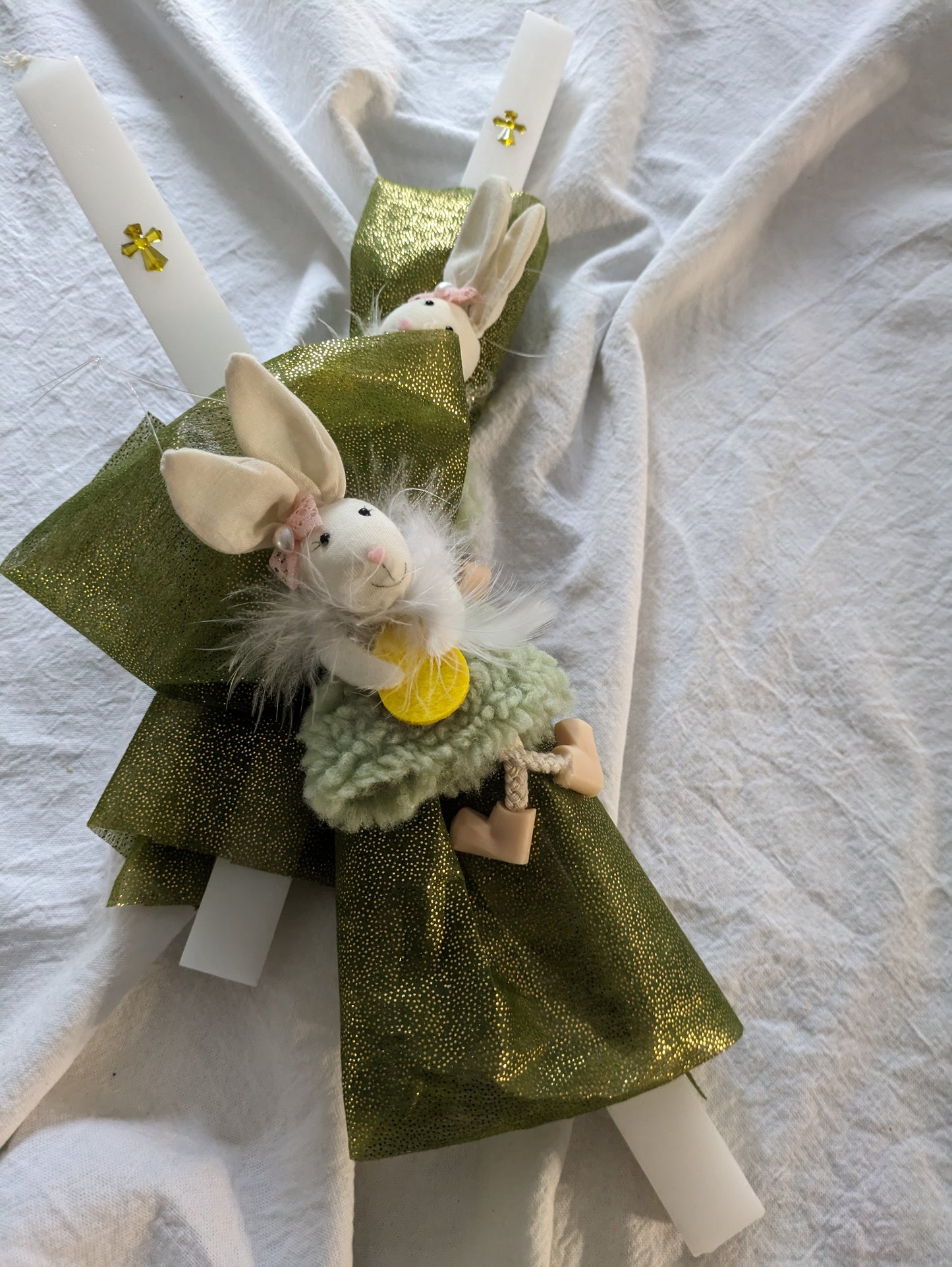 Dangling Bunny- Green