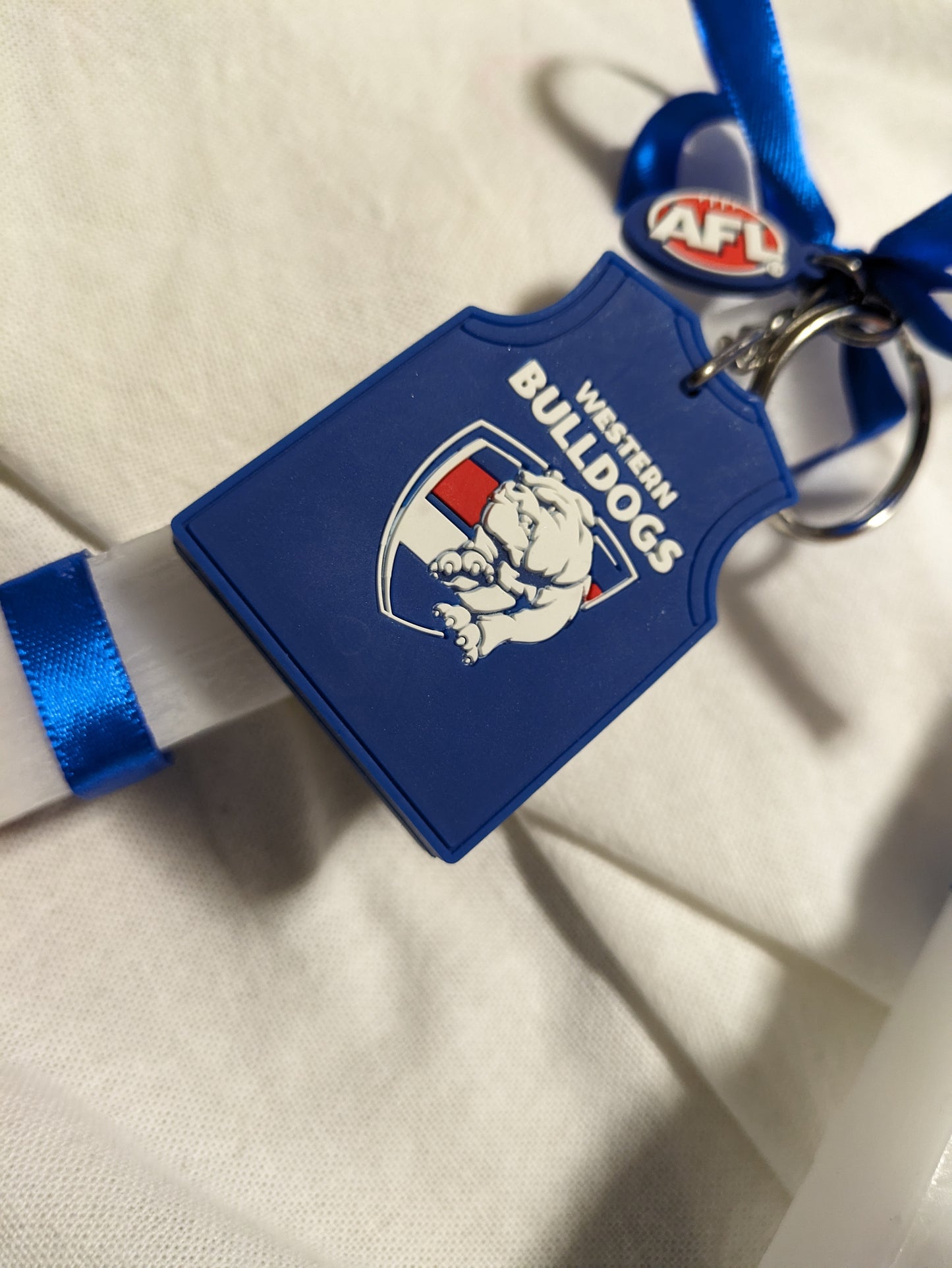 Footscray AFL Guernsey Keyring Candle