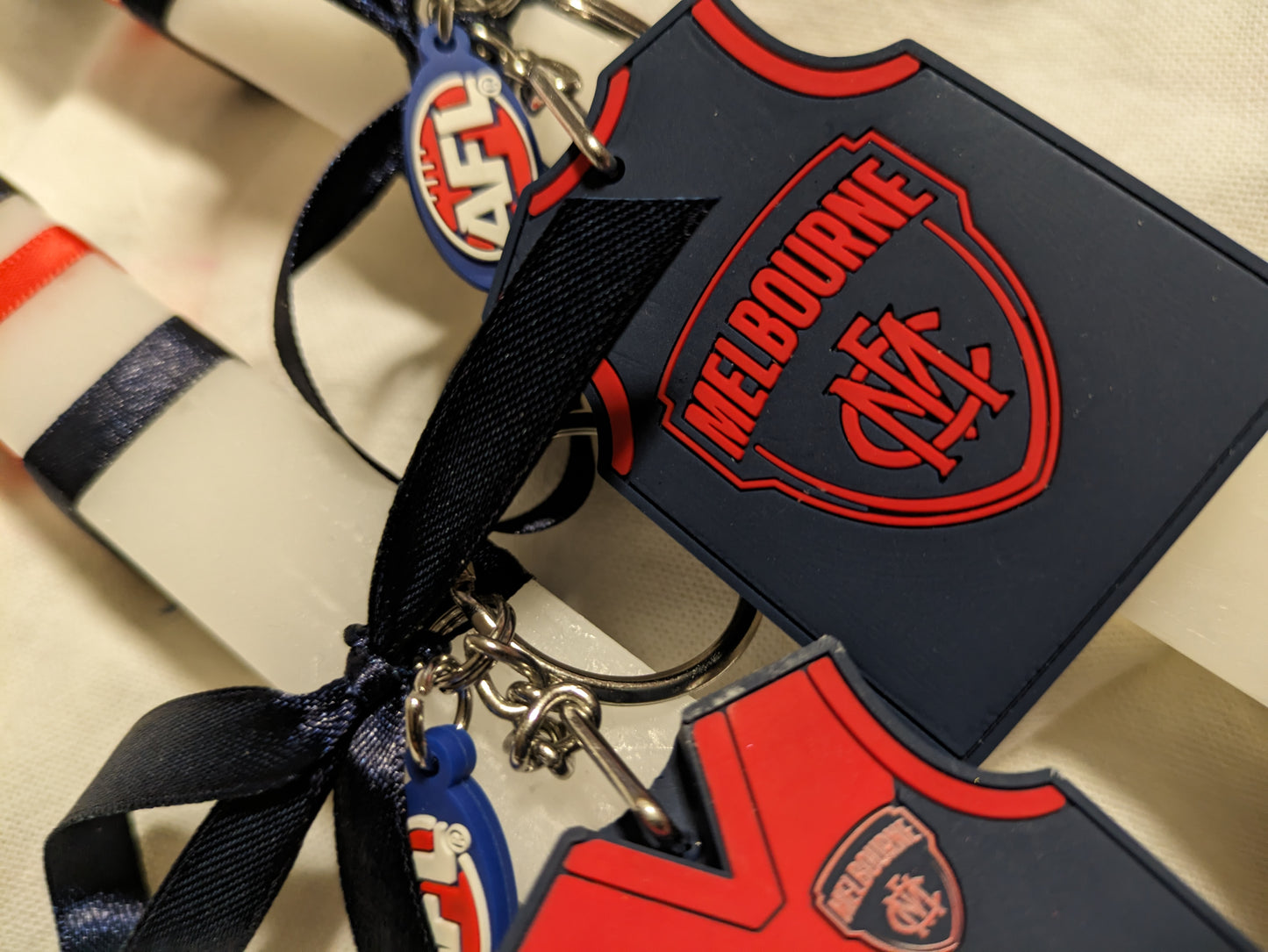 Melbourne AFL Guernsey Keyring Candle
