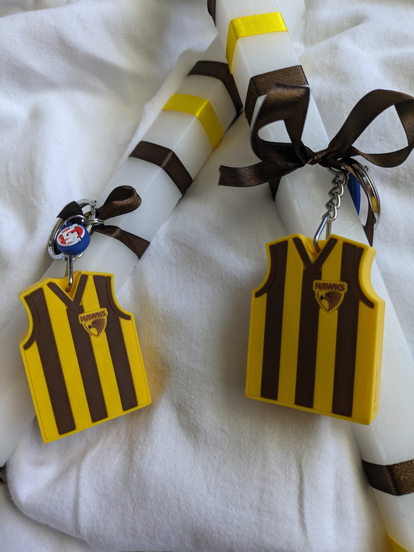 Hawthorn AFL Guernsey Keyring Candle