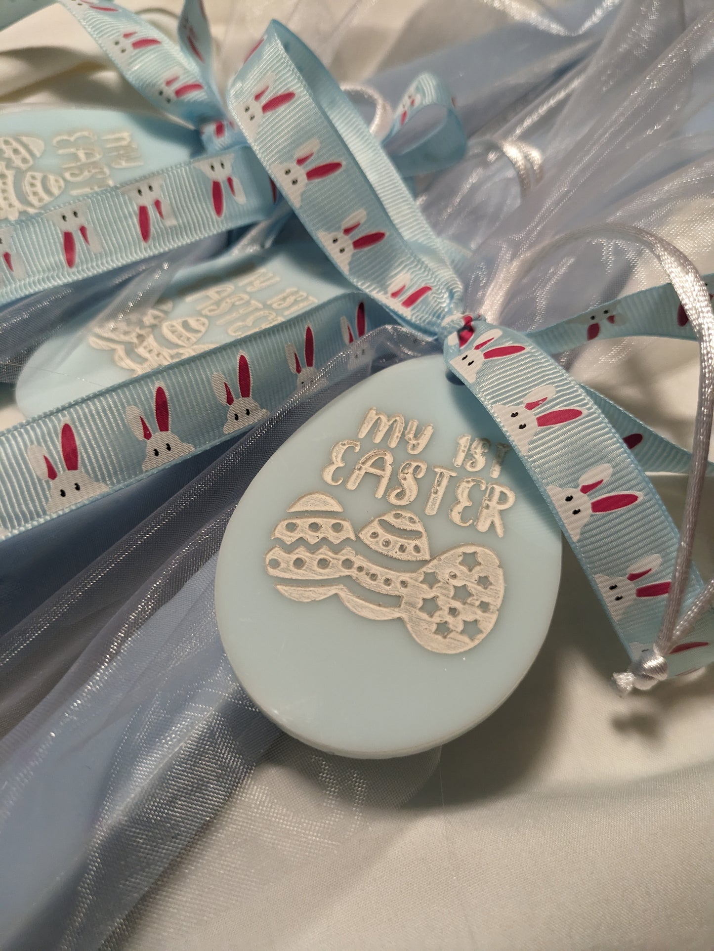 My First Easter Candle- Blue square