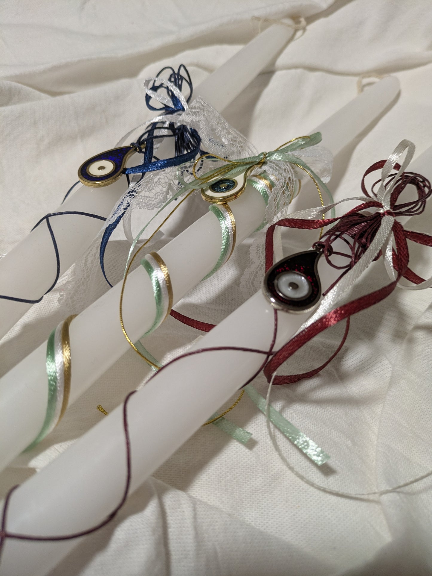 Mati Charm Easter Candle