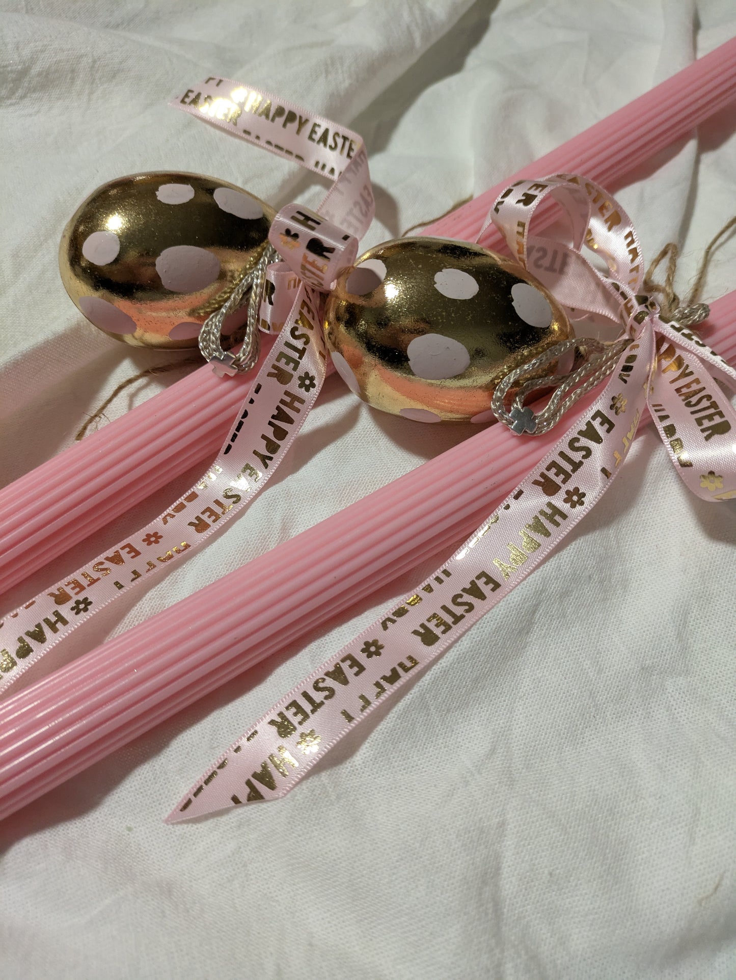 Egg hanging with cross detail bracelet