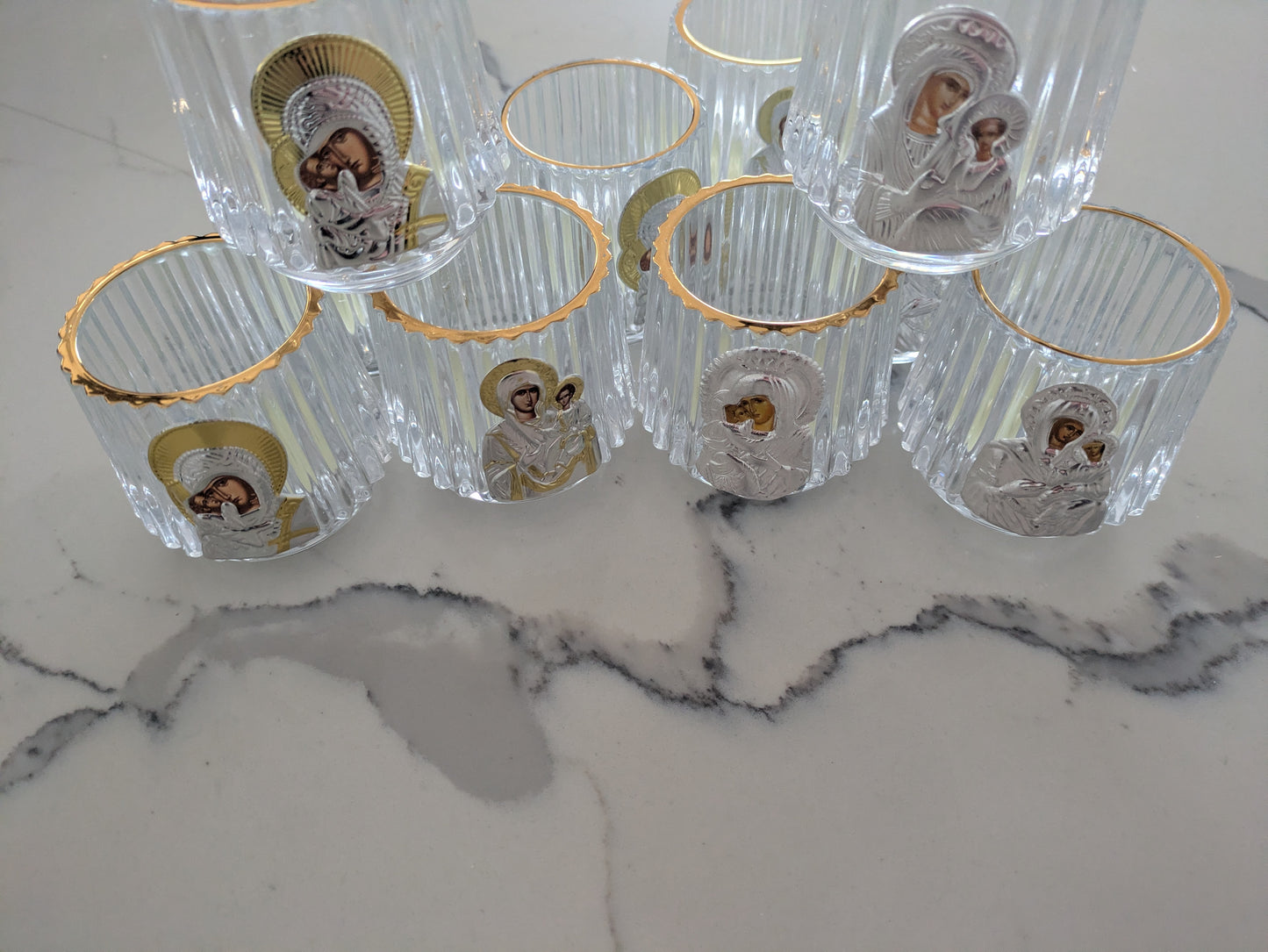 Glass Kantili Tealight Candle Holders
