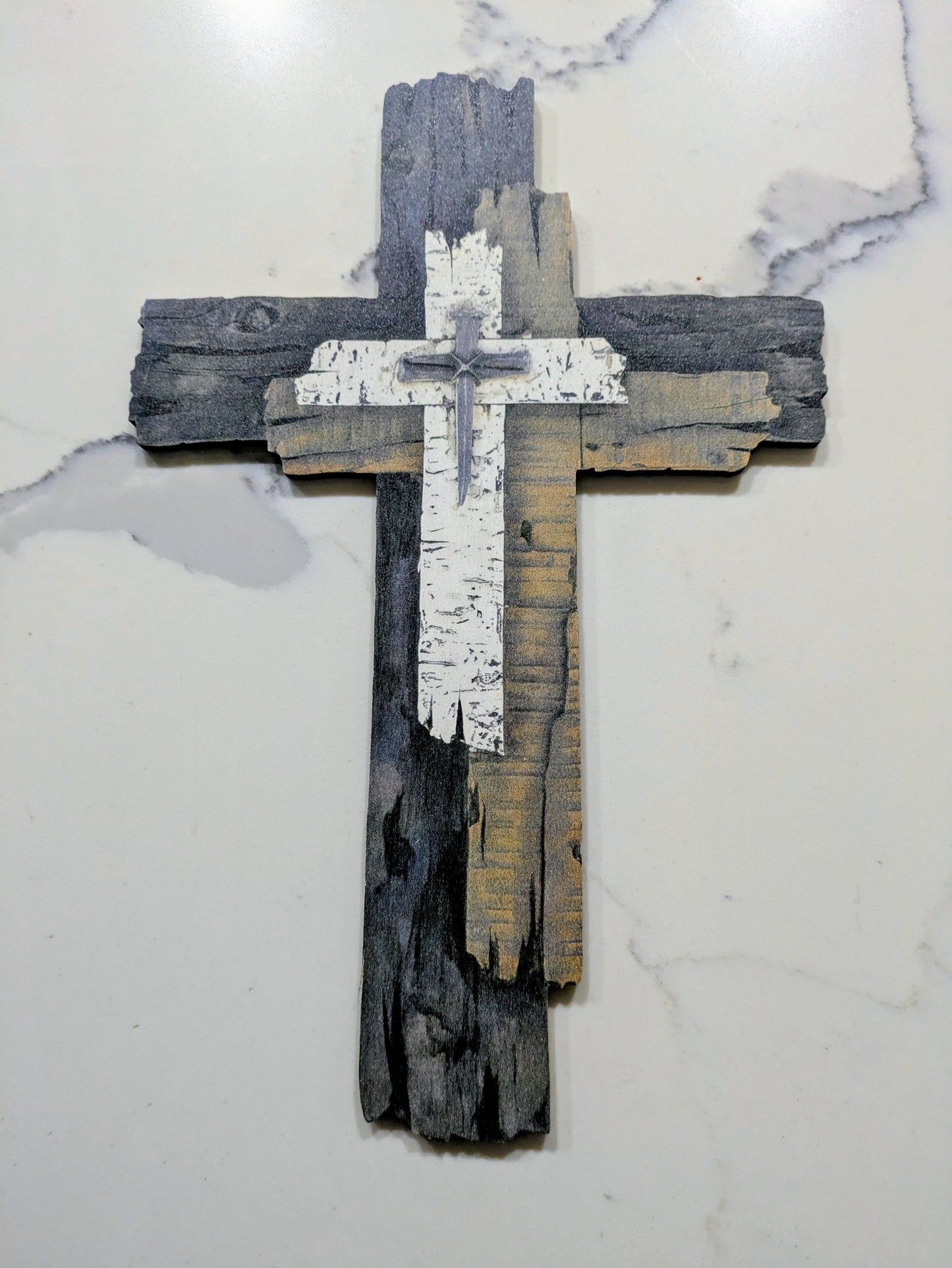 Wall Hanging Cross- Adhesive strips