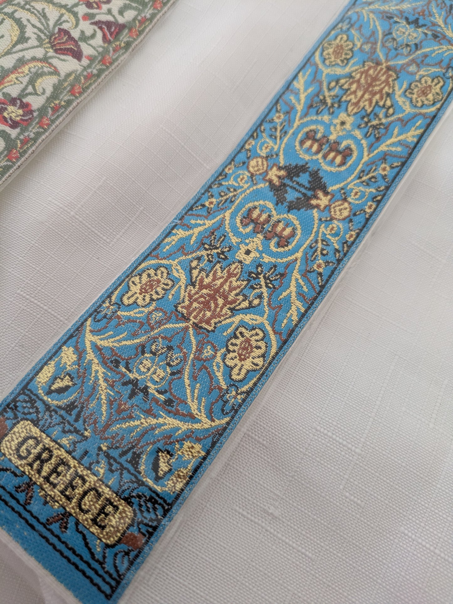 Greece tapestry bookmark