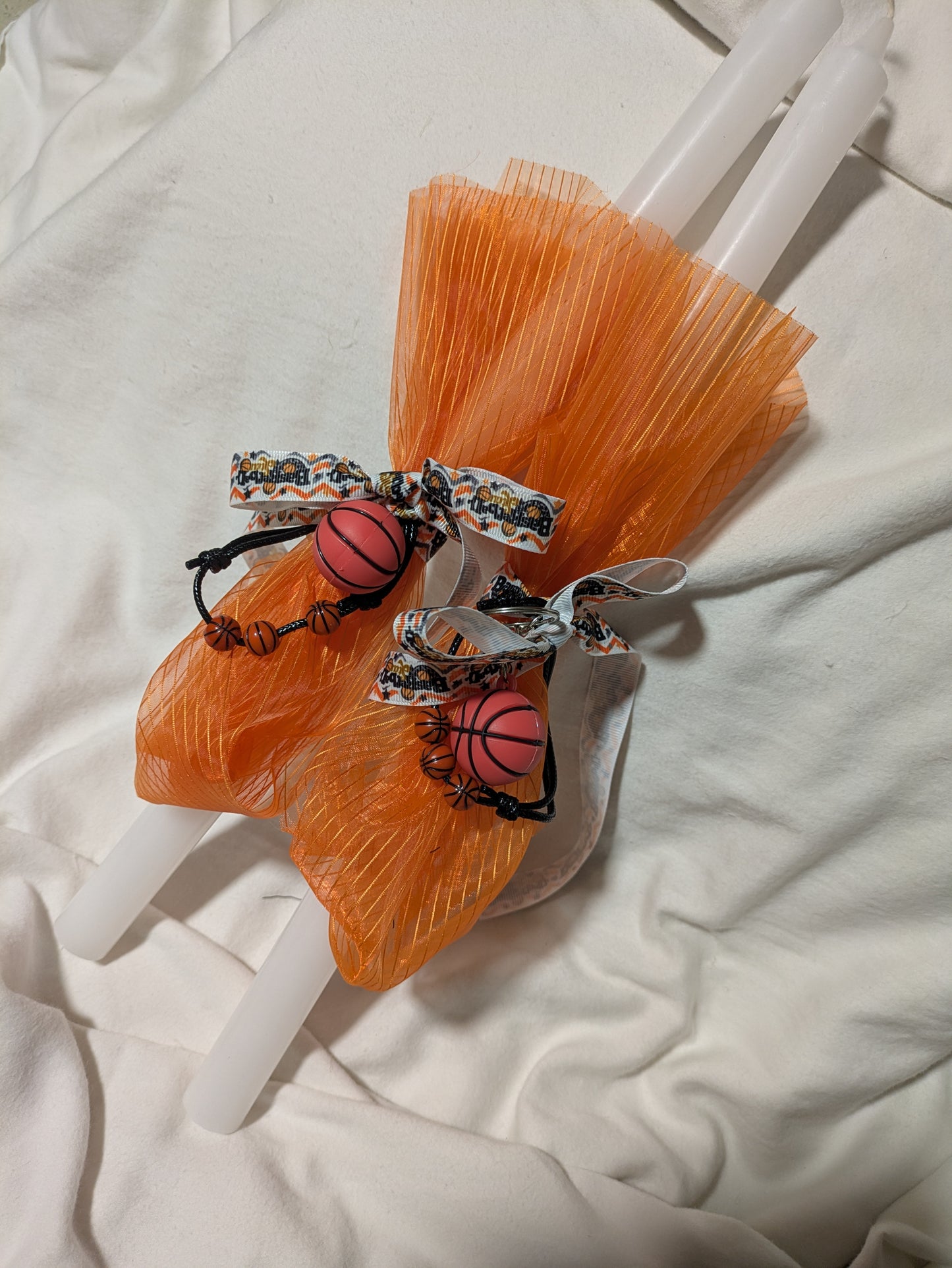 Basketball fans candle