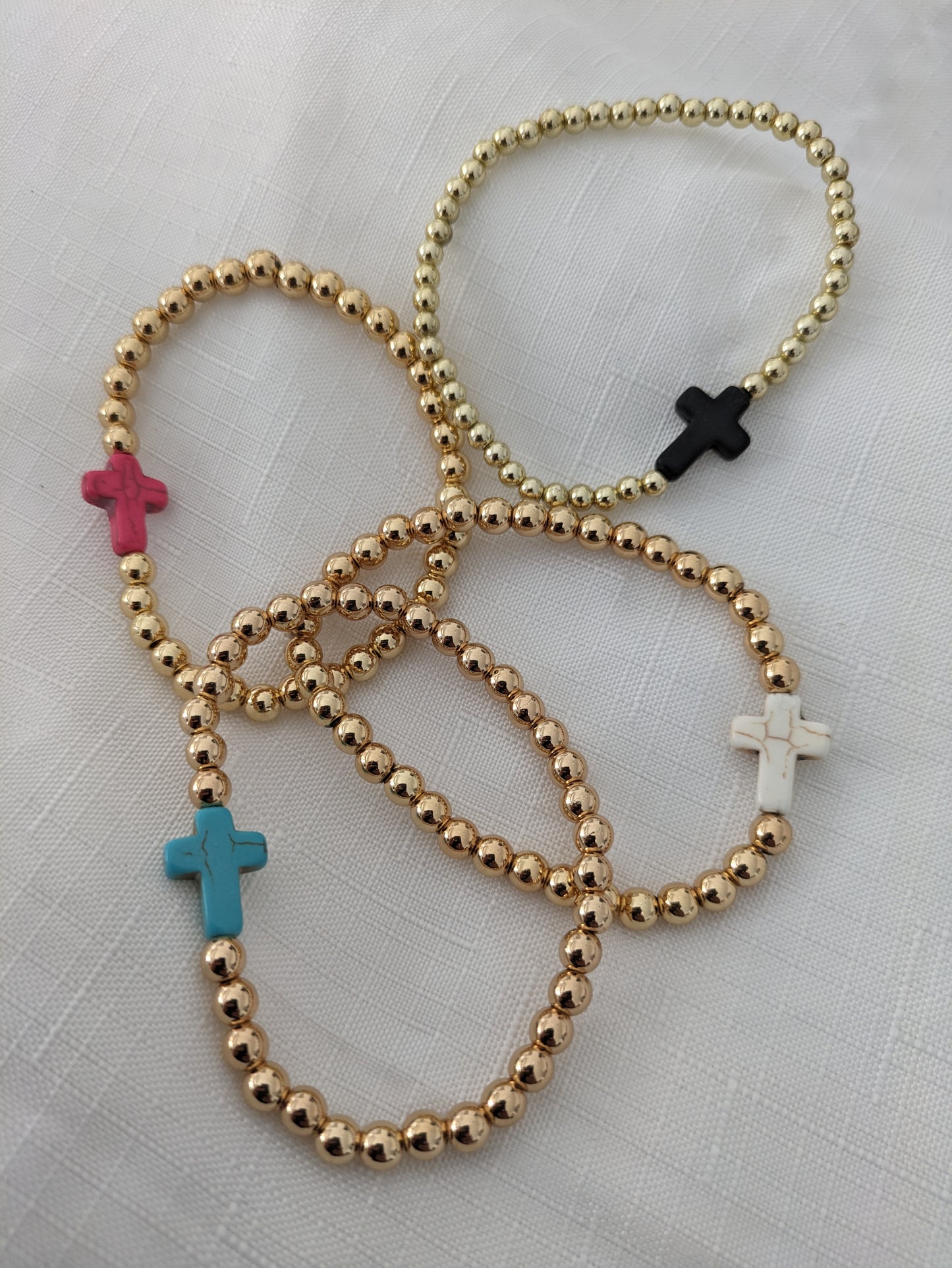 Cross Beaded Bracelets