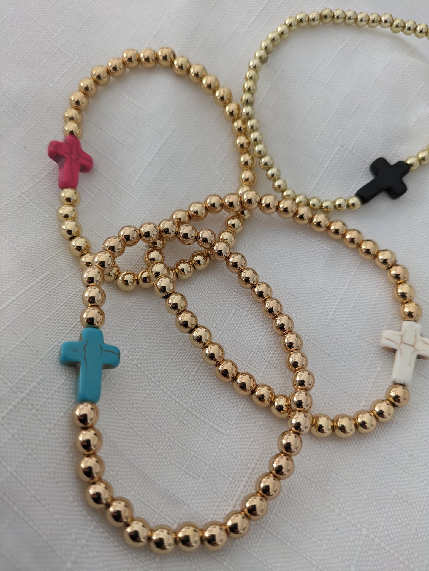 Cross Beaded Bracelets