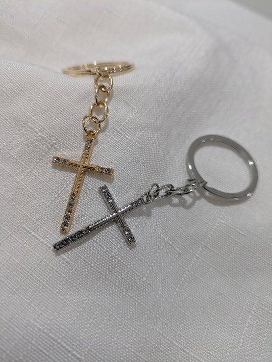 Elegant Cross Keyring