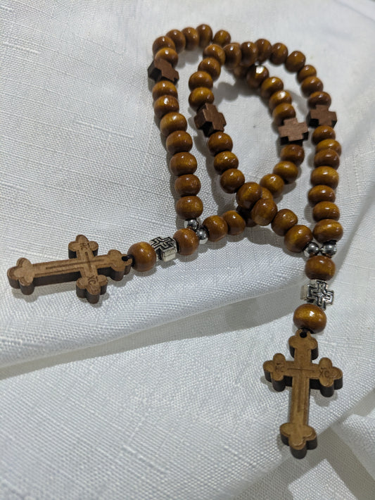 ICXC Wooden Rosary