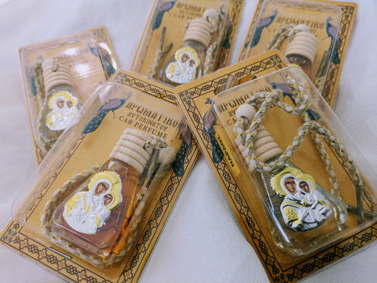 Aromatherapy hanging with Icon of the Virgin Mary