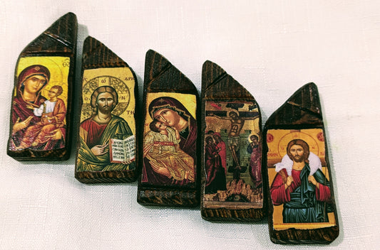Wooden Icon Magnet