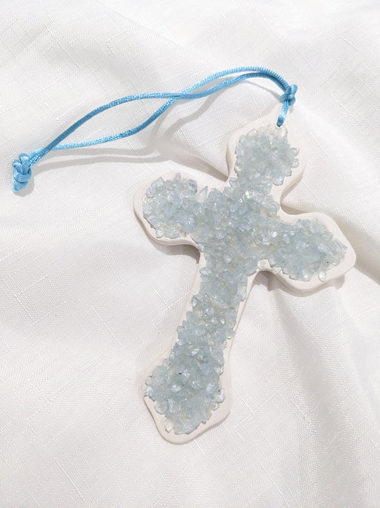 Pieces cluster baby blue