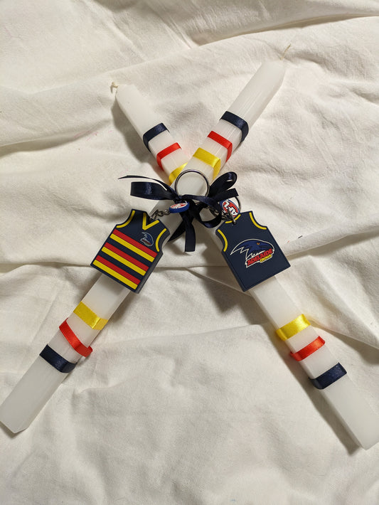 Adelaide AFL Guernsey Keyring Candle