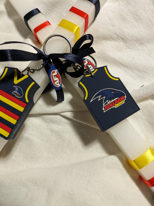 Adelaide AFL Guernsey Keyring Candle