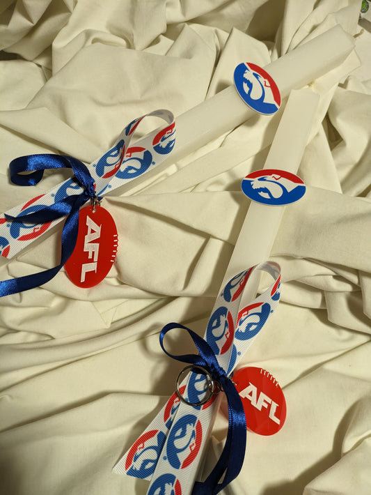 Bulldogs Football Candle