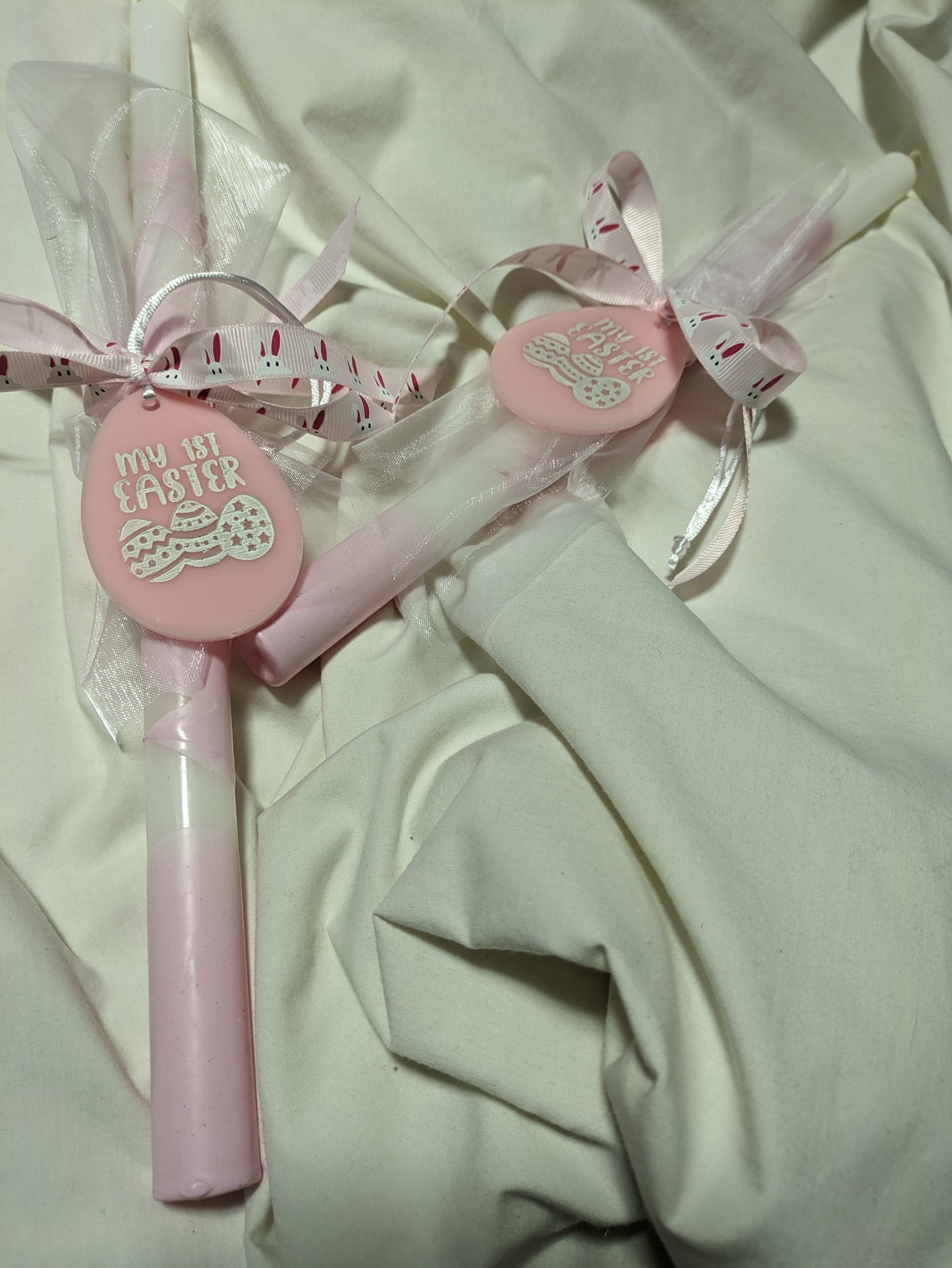 My First Easter Candle- Pink Drip