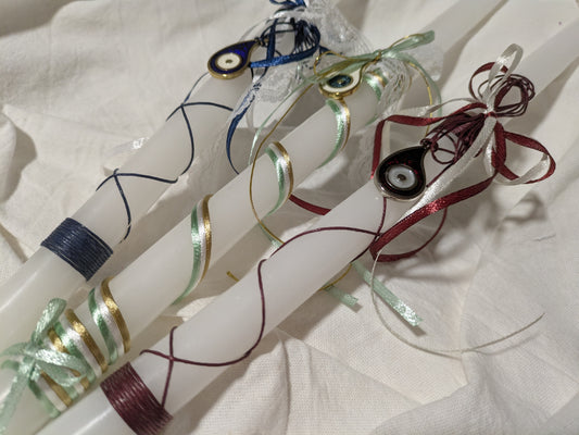 Mati Charm Easter Candle