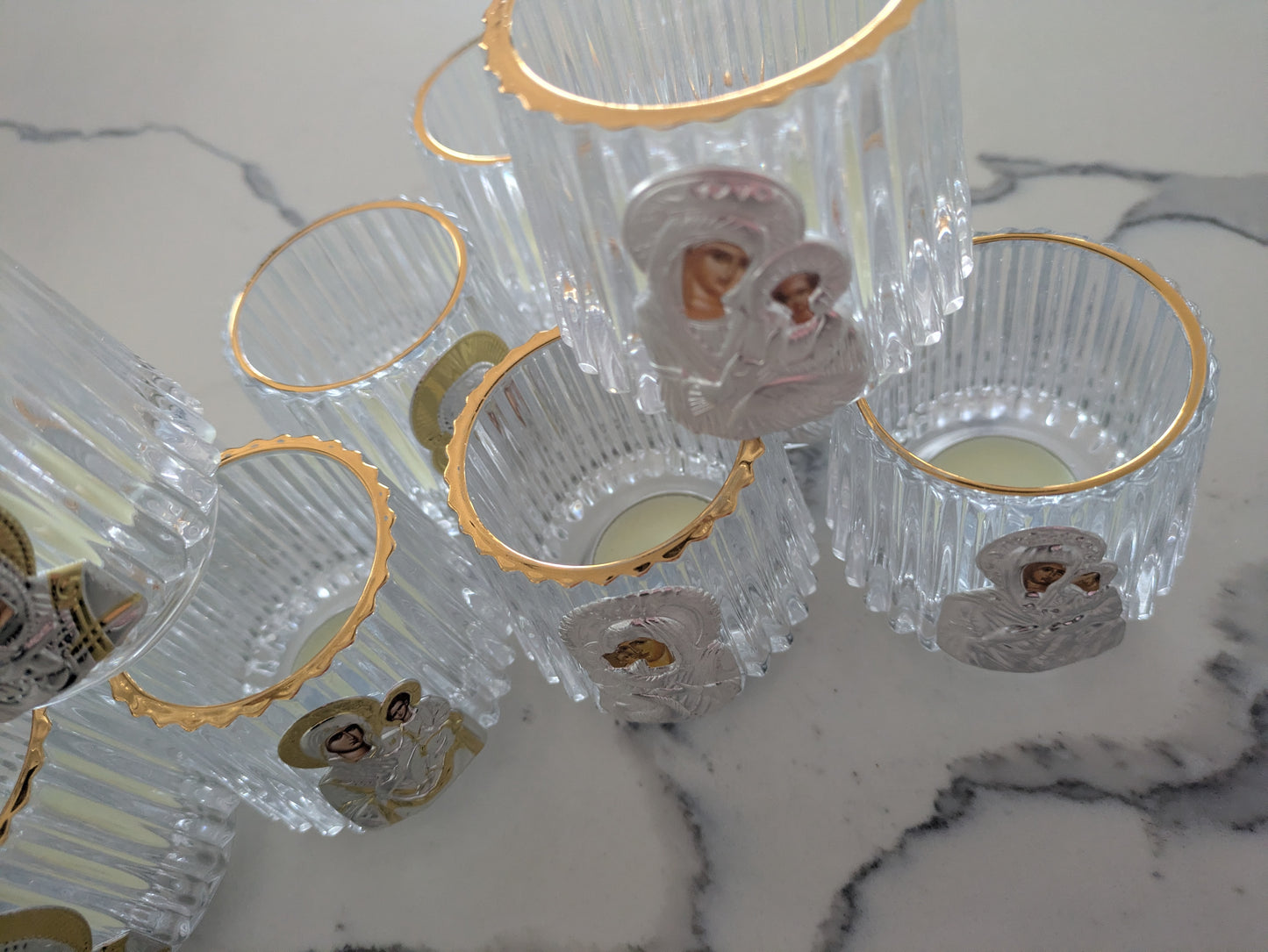 Glass Kantili Tealight Candle Holders