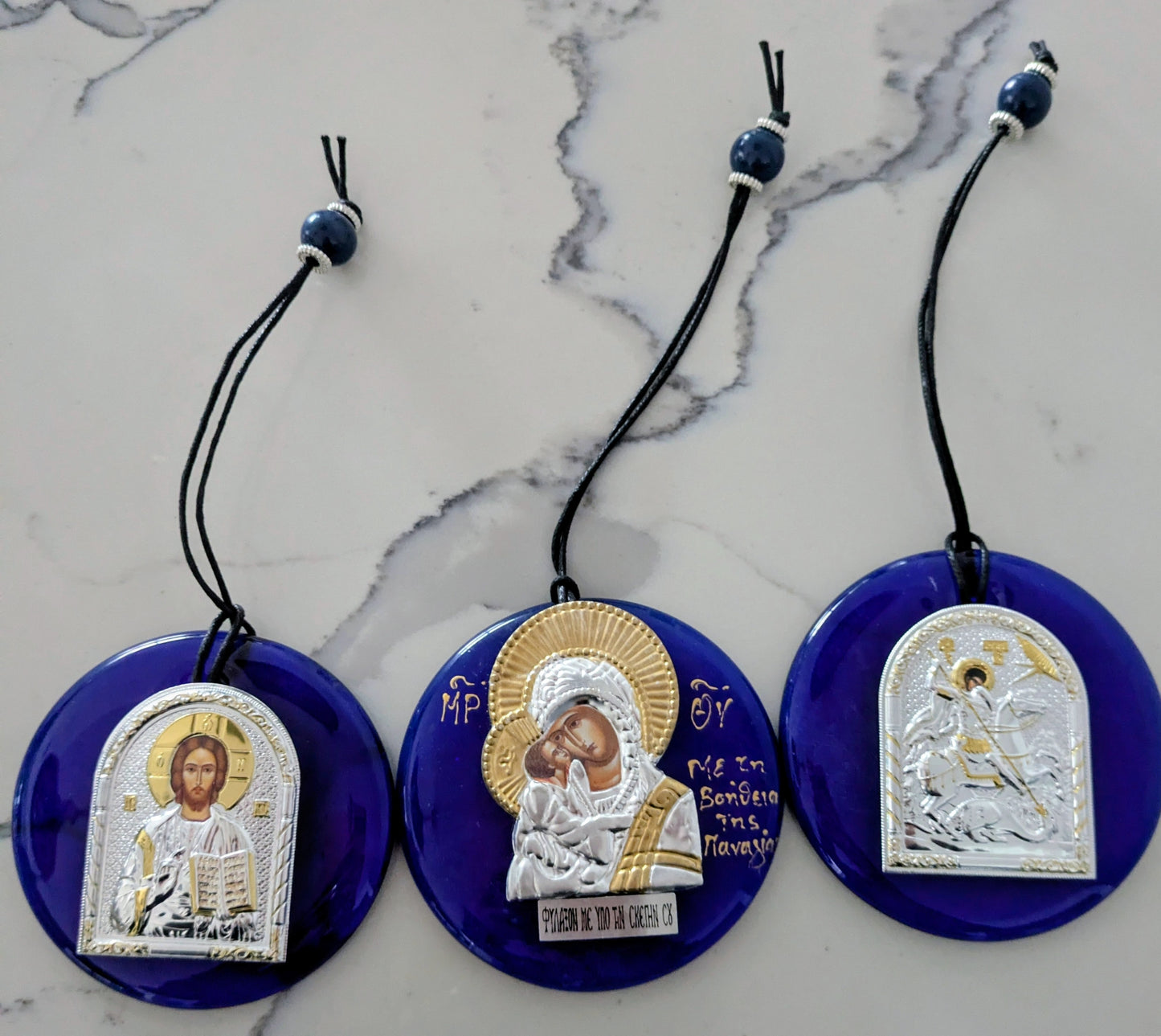 Glass Icon Hangings