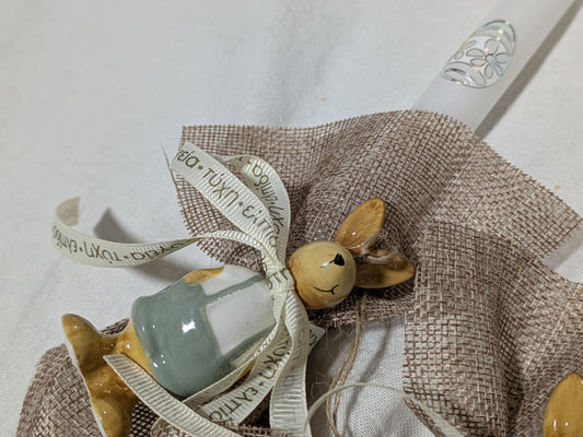 The Ceramic Bunny Hanging Candle