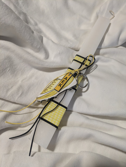 Greece Football Candle