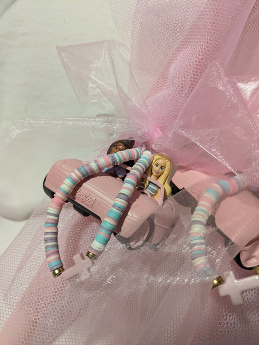 Barbie and friend keepsake hanging and bracelet Candle