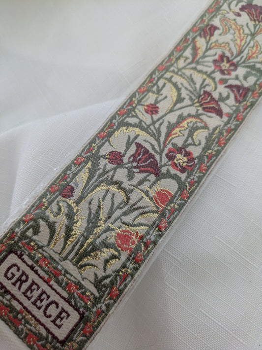 Greece tapestry bookmark