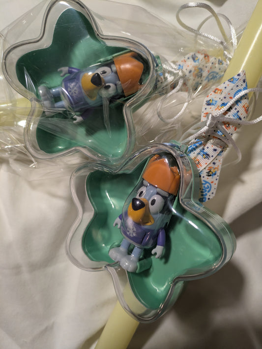 Bluey figurine star candle