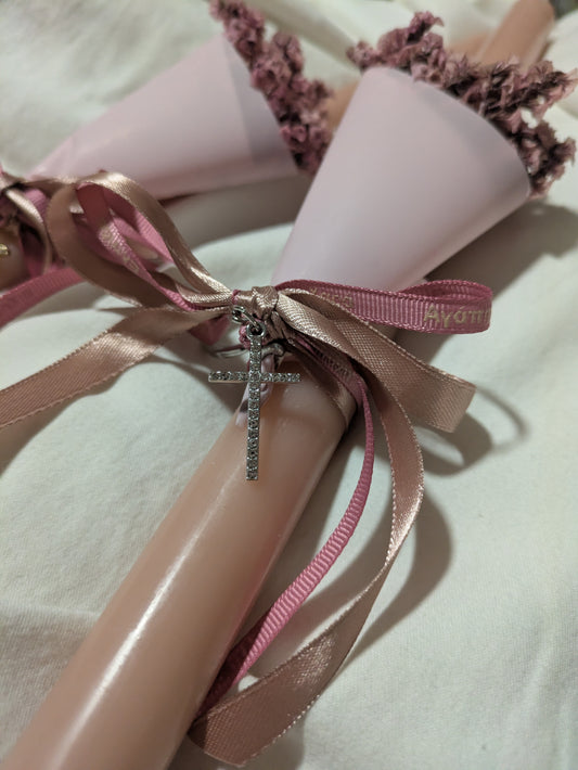 Bouquet of faith keyring candle